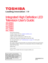 Toshiba 42L6200U 47L6200U 55L6200U 47L7200U 55L7200U User manual