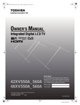 Toshiba 42XV550A_560A User manual