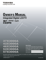 Toshiba 37X3000A User manual