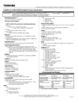 Toshiba A200-EZ2204X User manual