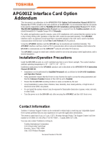 Toshiba APG001Z User manual