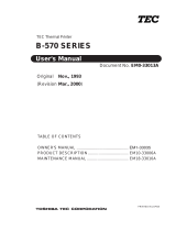 Toshiba B-570 SERIES User manual