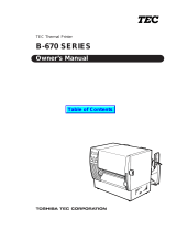 Toshiba B-670 SERIES User manual