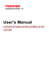 Toshiba L870 User manual