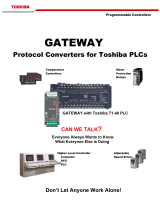 Toshiba T1-40 PLC User manual