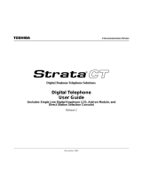 Toshiba Strata CT DKT2510-FSD User manual