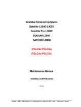 Toshiba PSLCAX/PSLCBX User manual