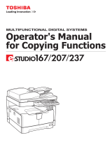 Toshiba E-STUDIO207 User manual