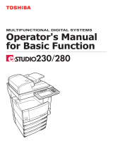 Toshiba e-STUDIO230/280 User manual