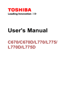 Toshiba L775 User manual