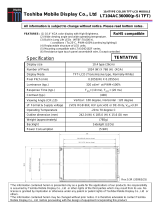 Toshiba LT104AC36000(P-SI TFT) User manual