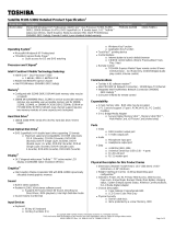 Toshiba M105-S3002 User manual