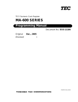Toshiba MA-600 User manual