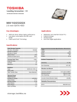 Toshiba MK1665GSX User manual