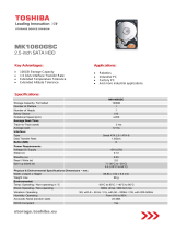 Toshiba storage.toshiba.eu MK1060GSC User manual