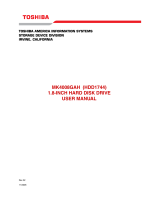 Toshiba MK4008GAH (HDD1744) User manual