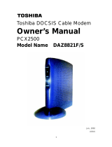 Toshiba PCX2500 DAZ8821F/S User manual
