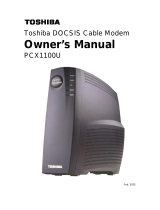Toshiba PCX1100 - DOCSIS Cable Modem User manual