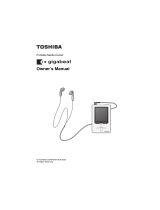 Toshiba Portable MP3 Player User manual