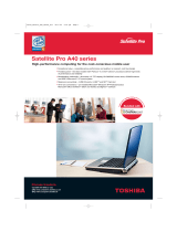 Toshiba Pro A40 User manual