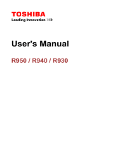 Toshiba R940 User manual