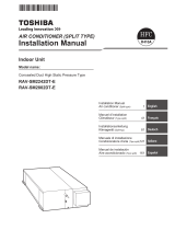 Toshiba RAV-SM2802DT-E User manual