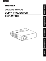 Toshiba mt400 dlp projector User manual
