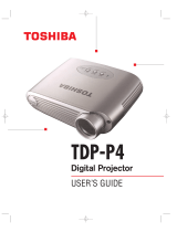 Toshiba TDP-P4 User manual