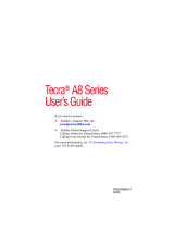 Toshiba tecra a8 User manual