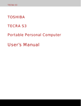 Toshiba TECRA S3 User manual