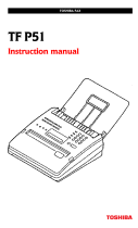 Toshiba TF P51 User manual