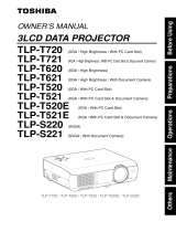 Toshiba TLP-T720 User manual
