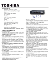 Toshiba W808 User manual