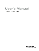 Toshiba X100 User manual