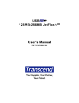 Transcend 128MB-256MB JetFlash User manual