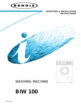 Tricity Bendix BIW 100 User manual