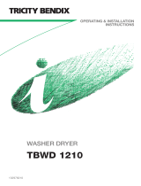 Tricity Bendix TBWD 1210 User manual
