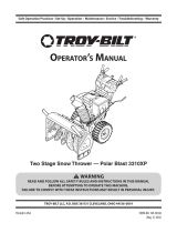 Troy-Bilt 3310XP User manual