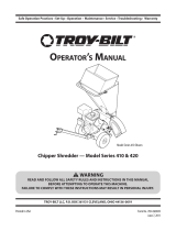 Troy-Bilt 410 User manual