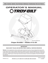 Troy-Bilt 414 User manual