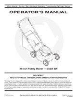 MTD 429 User manual