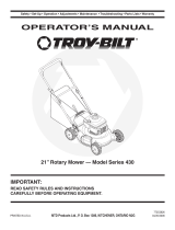 Troy-Bilt Series 430 User manual