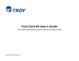 TROY GroupFont Card Kit 4014