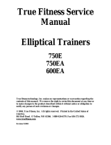 True Fitness 750e User manual