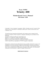 Tyan Computer S1854 Trinity 400 User manual