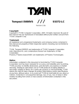 Tyan Computer Tempest i5000VS S5372-LC User manual