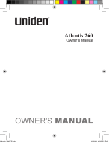 Uniden 260 User manual