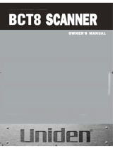 Uniden BCT8 User manual