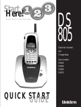 Uniden DS 805 User manual