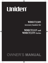 Uniden WDECT3315 User manual